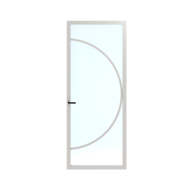 Binnendeur Skantrae SSL 14613 Blank Glas Wit Gelakt